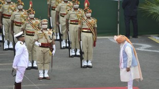 PM Narendra Modi during the 75th Independence Day function in New Delhi (PTI Image)