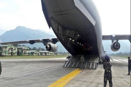 The details of the evacuation of the Indian citizens by the Air India and IndiGo flights was shared by the official spokesperson of MEA Arindam Bagchi. ( Picture credit: IAF twitter)