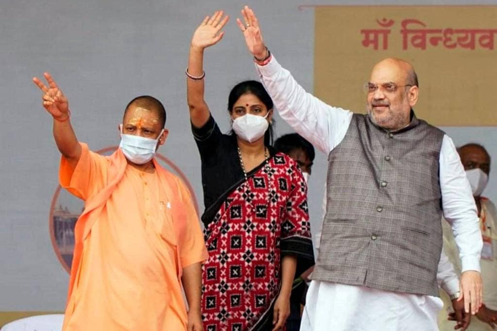 Amit Shah with Uttar Pradesh Chief Minister Yogi Adityanath