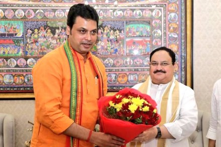 Chief Minister Biplab Deb visited Delhi last week and met party president JP Nadda where they both discussed accommodating new faces in the Cabinet and exploring possible alliances in the run-up to assembly polls.