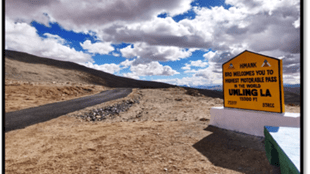 highest motorable road
