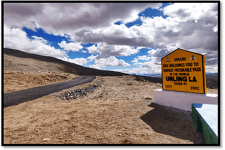 highest motorable road