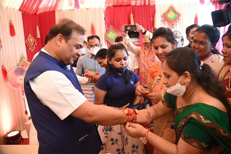 himanta biswas sarma raksha bandhan 2021,