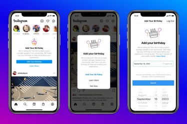 The birthday entry form is not complex, though, since it would just require users to scroll and select their birth date, month and year.