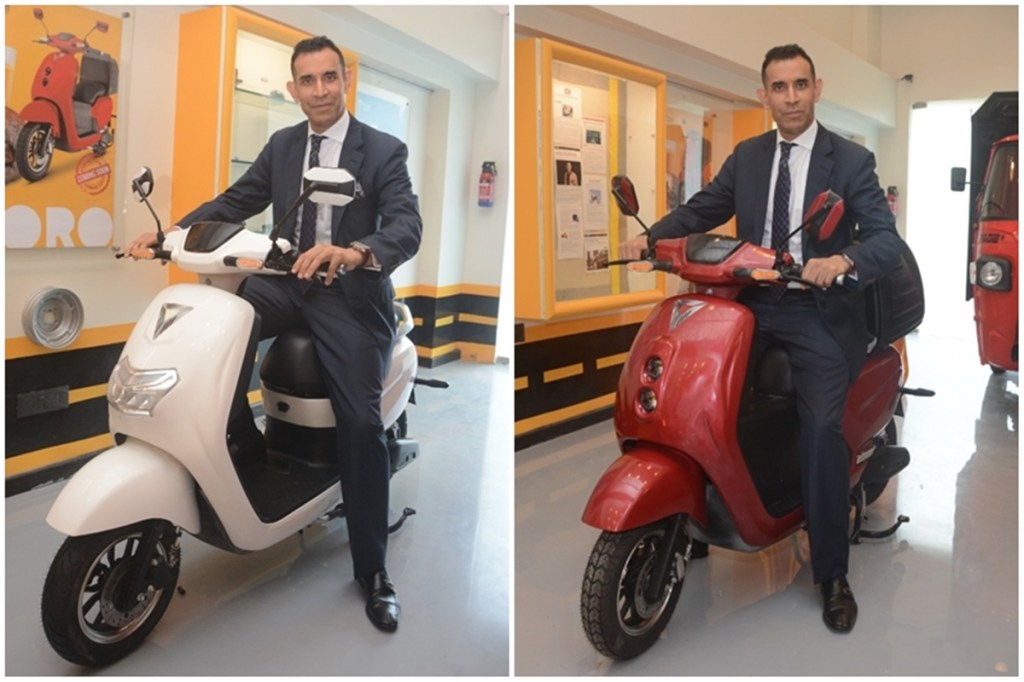 Uday Narang, Founder, Omega Seiki Mobility with the Zoro and Fiare