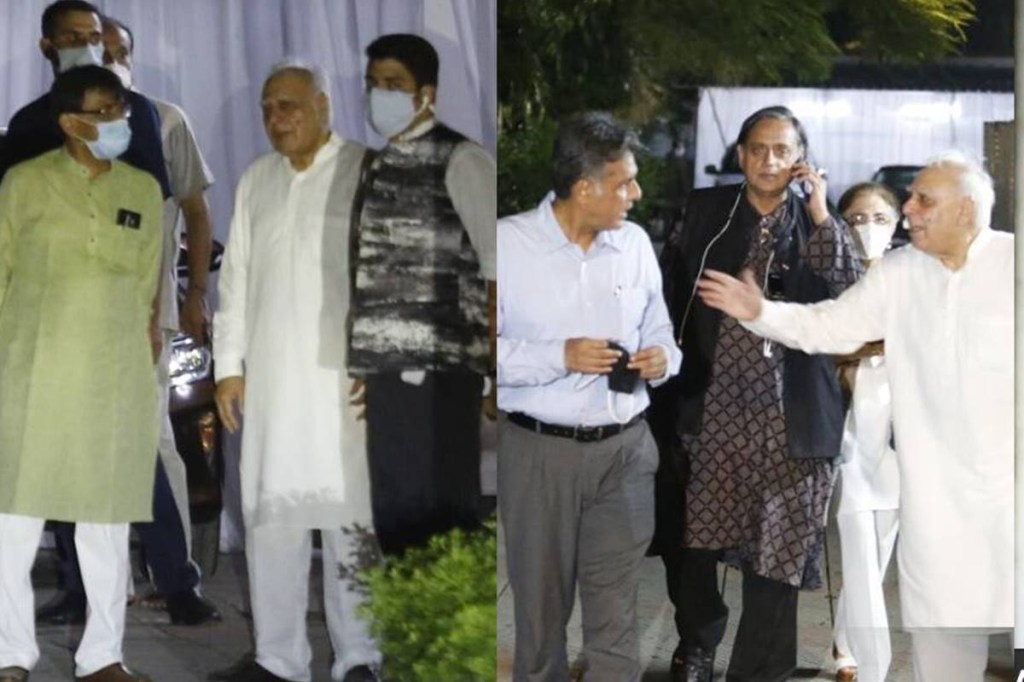 The meeting took place exactly a year after the Congress rebel group of G23 leaders demanded reforms within the party by writing to Sonia Gandhi. (Express Photo)