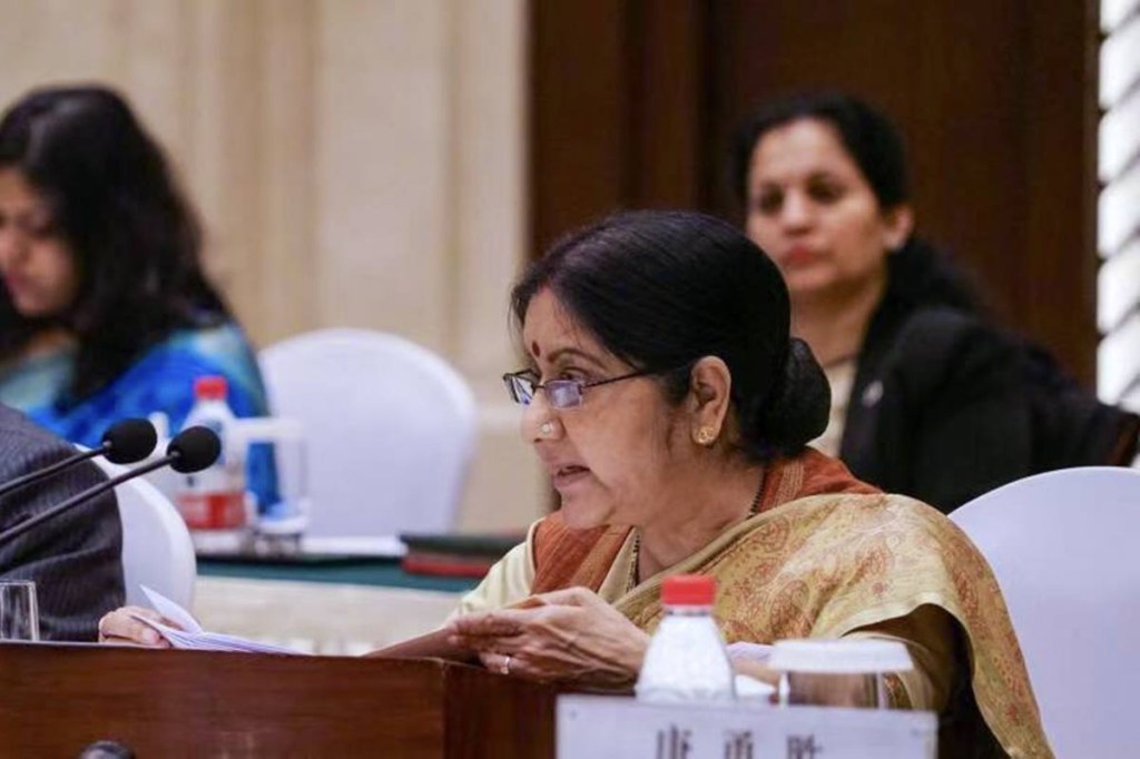During her tenure as the External Affairs Minister of India, Swaraj used Twitter not only as a medium of communication but also to resolve grievances. During her tenure as the External Affairs Minister of India, Swaraj used Twitter not only as a medium of communication but also to resolve grievances.