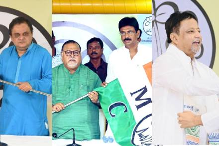 Speaking to the media after rejoining the TMC, Das (Second from right) said that he never felt comfortable in the BJP and wanted to return a long ago.