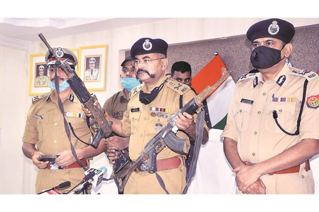 Officers in the Yogi government, eyeing the upcoming assembly elections, have boasted of these encounters as an achievement towards the poll promise in 2017. (Express Photo) Officers in the Yogi government, eyeing the upcoming assembly elections, have boasted of these encounters as an achievement towards the poll promise in 2017. (Express Photo)