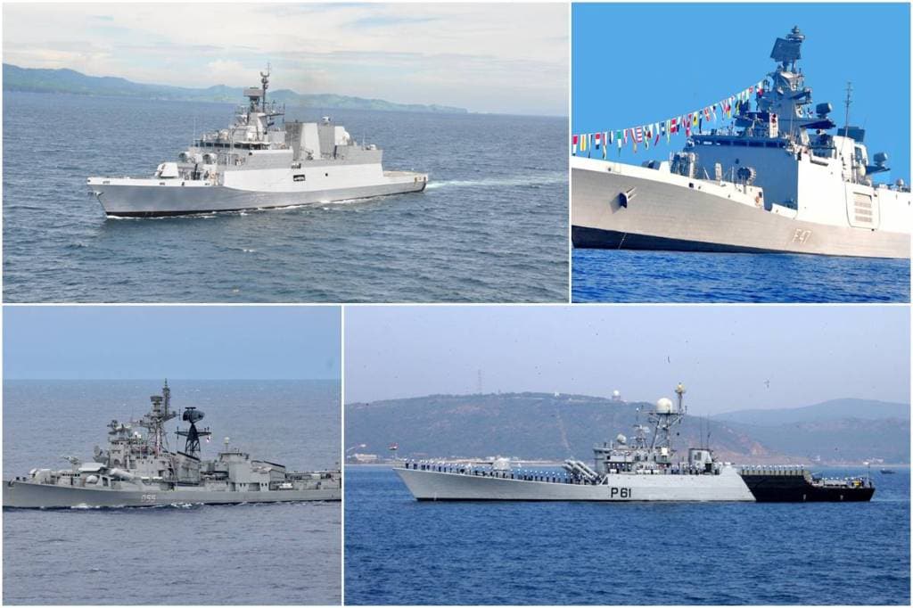 Eastern Fleet Ships on Overseas Deployment to SouthEast Asia. (Photos credit: Indian Navy)

