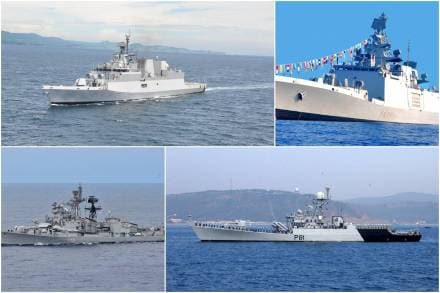 Eastern Fleet Ships on Overseas Deployment to SouthEast Asia. (Photos credit: Indian Navy)
