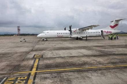 flybig, tezu airport