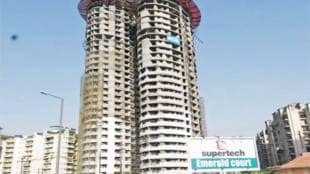 The two 40-floor towers to be demolished has a total of 915 apartments and 21 shops, of which 633 flats were booked by homebuyers. The Emerald Court House has 15 other towers, fully built with residents living here.