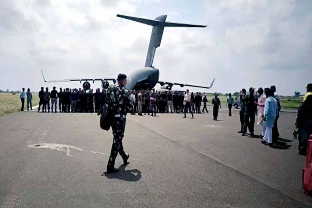 The C-17 had to take a different route to come to India, because being a military aircraft it could fly over Afghanistan due to security reasons.
