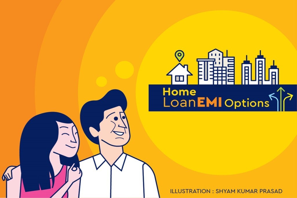After a few years, the EMI increases gradually with an assumption that the borrower’s income will increase simultaneously to be able to repay the loan comfortably.