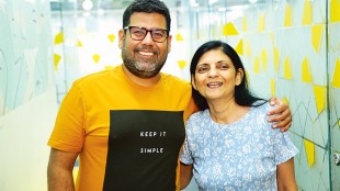 Coffee Mug.ai co-founders Abhishek Sharma (L) and Dipti Tandon
