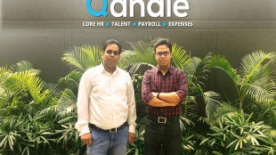 (L-R) Qandle co-founder & CTO Himanshu Aggarwal with co-founder and CEO Chayan Mukhopadhyay