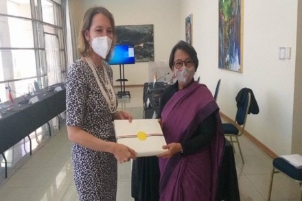 Also discussed during the meeting was the fight against the global pandemic COVID-19 and how the two countries could deepen their partnerships in post-pandemic economic recovery. Also discussed during the meeting was the fight against the global pandemic COVID-19 and how the two countries could deepen their partnerships in post-pandemic economic recovery.