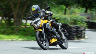 TVS Raider 125 riding