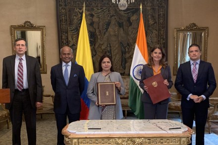 The delegation is being led by Vice President Marta Lucía Ramírez, who also heads the Colombian Space Commission (CCE).