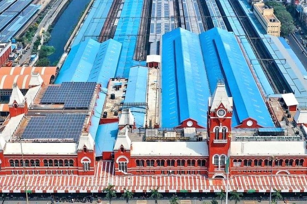 Chennai Central, solar power