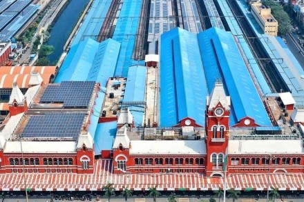 Chennai Central, solar power