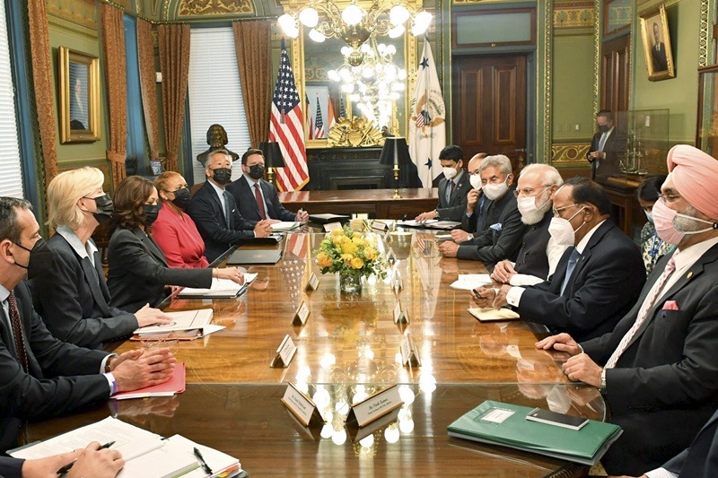 Modi in USA, Modi in US, PM modi US visit, modi meets Kamala Harris, Indo-Pacific, india, america