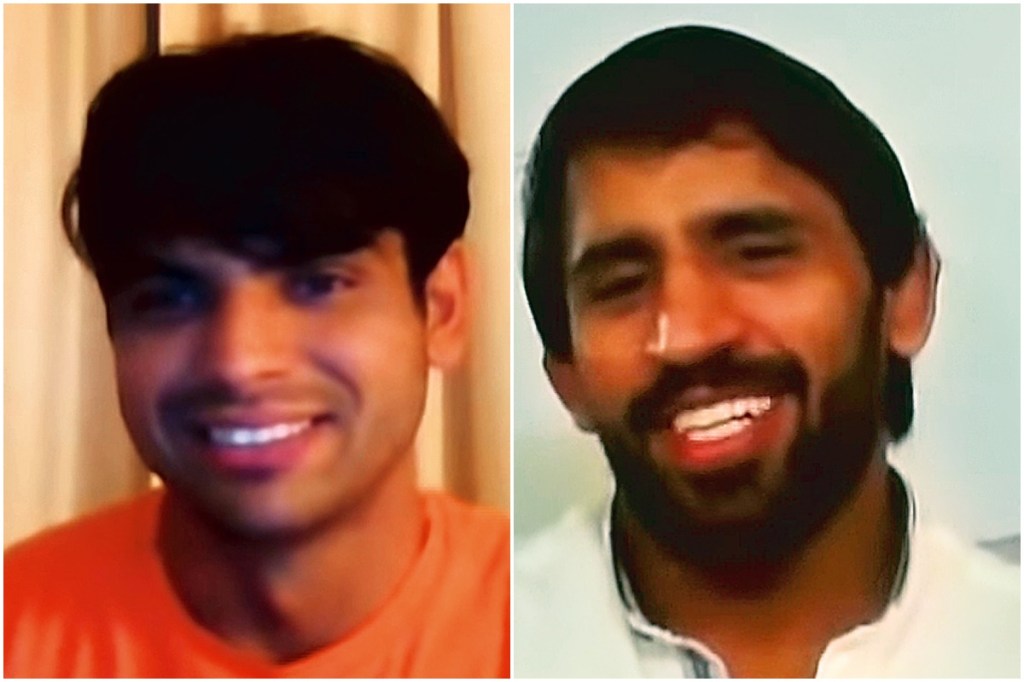 Neeraj Chopra and Bajrang Punia