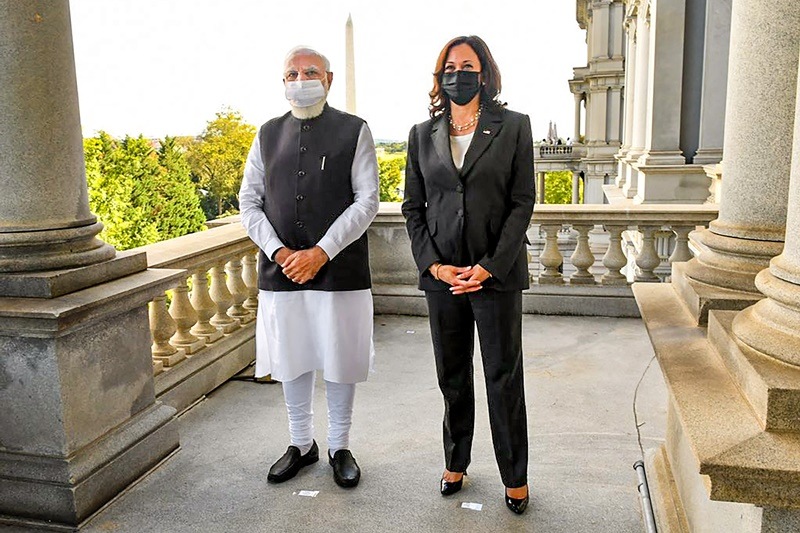 Modi in USA, Modi in US, PM modi US visit, modi meets Kamala Harris, Indo-Pacific, india, america