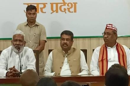 The BJP will contest the upcoming assembly elections in Uttar Pradesh in alliance with Apna Dal and Nishad Party, the party announced on Friday. The BJP will contest the upcoming assembly elections in Uttar Pradesh in alliance with Apna Dal and Nishad Party, the party announced on Friday.