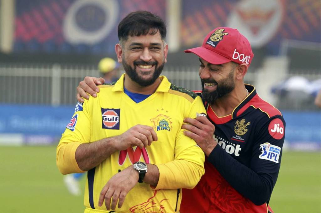 MS Dhoni Virat Kohli IPL 2021 Chennai Super Kings Royal Challengers Bangalore RCB CSK Indian Premier League MS Dhoni Virat Kohli IPL 2021 Chennai Super Kings Royal Challengers Bangalore RCB CSK Indian Premier League