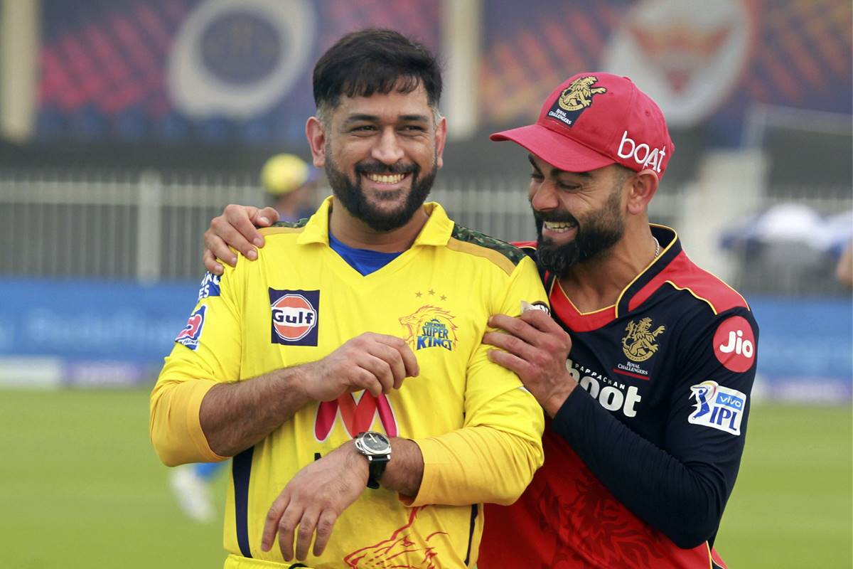 MS Dhoni Virat Kohli IPL 2021 Chennai Super Kings Royal Challengers Bangalore RCB CSK Indian Premier League