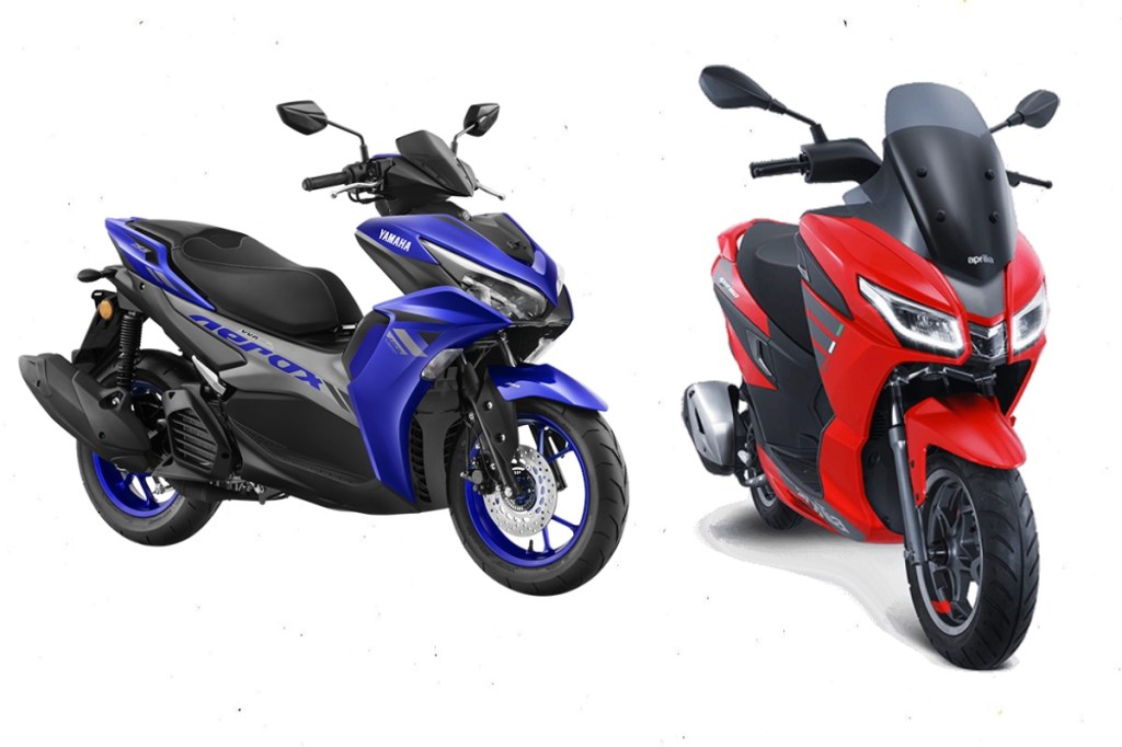 Yamaha Aerox 155 vs Aprilia SXR 160
