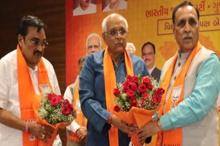 The change in leadership came after an unprecedented resignation from Vijay Rupani, which came just a year ahead of the assembly polls in the state. (Express Photo) The change in leadership came after an unprecedented resignation from Vijay Rupani, which came just a year ahead of the assembly polls in the state. (Express Photo)