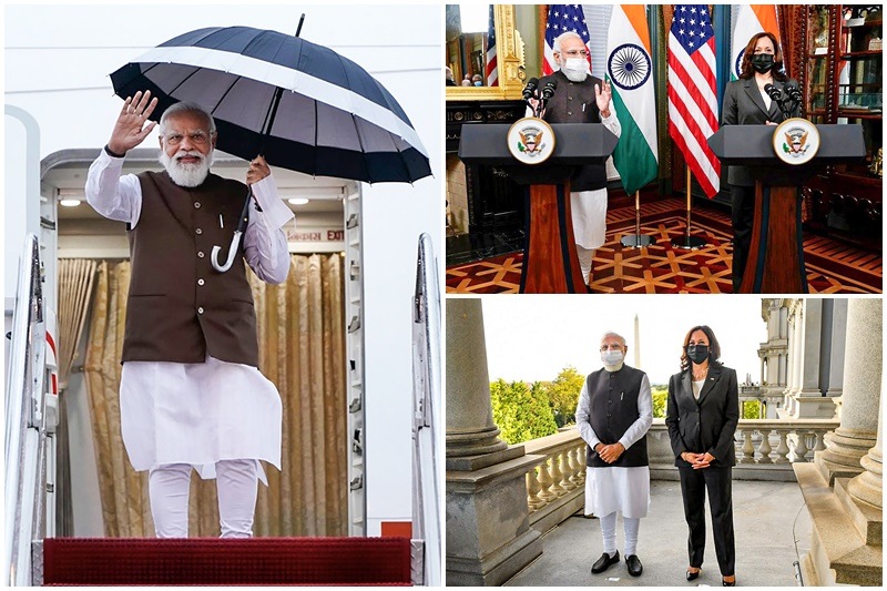Modi in USA, Modi in US, PM modi US visit, modi meets Kamala Harris, Indo-Pacific, india, america