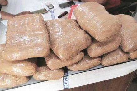 This is the largest drug consignment caught by the DRI so far and is believed to have been smuggled into India from Afghanistan via Pakistan. This is the largest drug consignment caught by the DRI so far and is believed to have been smuggled into India from Afghanistan via Pakistan.