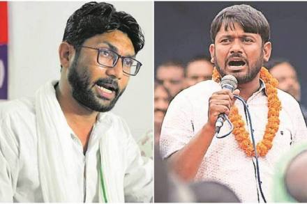Former JNU Students Union president Kanhaiya Kumar and Gujarat MLA Jignesh Mewani on Tuesday joined the Congress in presence of party leader Rahul Gandhi in Delhi. 