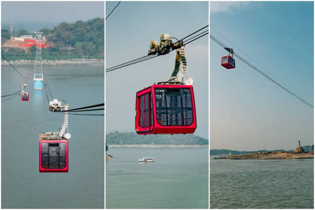 Brahmaputra Ropeway, Guwahati Ropeway, Longest river ropeway project in India, DRIL, Damodar Ropeway