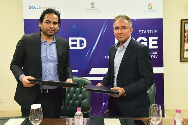 Jitendra Vijayvargiya, CEO, MeitY Startup Hub and Sudiip Goswami, Director & General Manager - South India & Start-Ups, Dell Technologies
