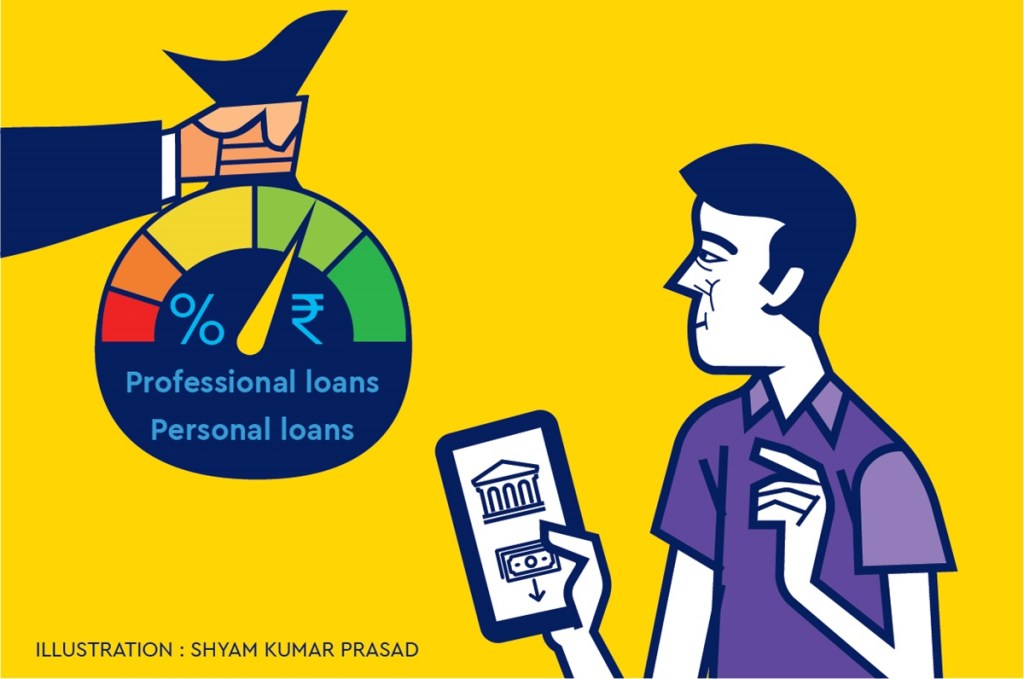Professional loans, unlike personal loans, are only open to working professionals, such as accountants and doctors. If you are working for another industry without a white-collar job title, you can’t avail of professional loans.
