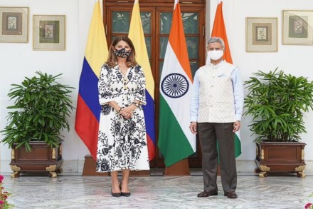 Colombian Vice President and Foreign Minister Marta Lucia Ramirez , Vice President of India M Venkaiah Naidu, Secretary of the Department of Biotechnology,, india columbia relationship