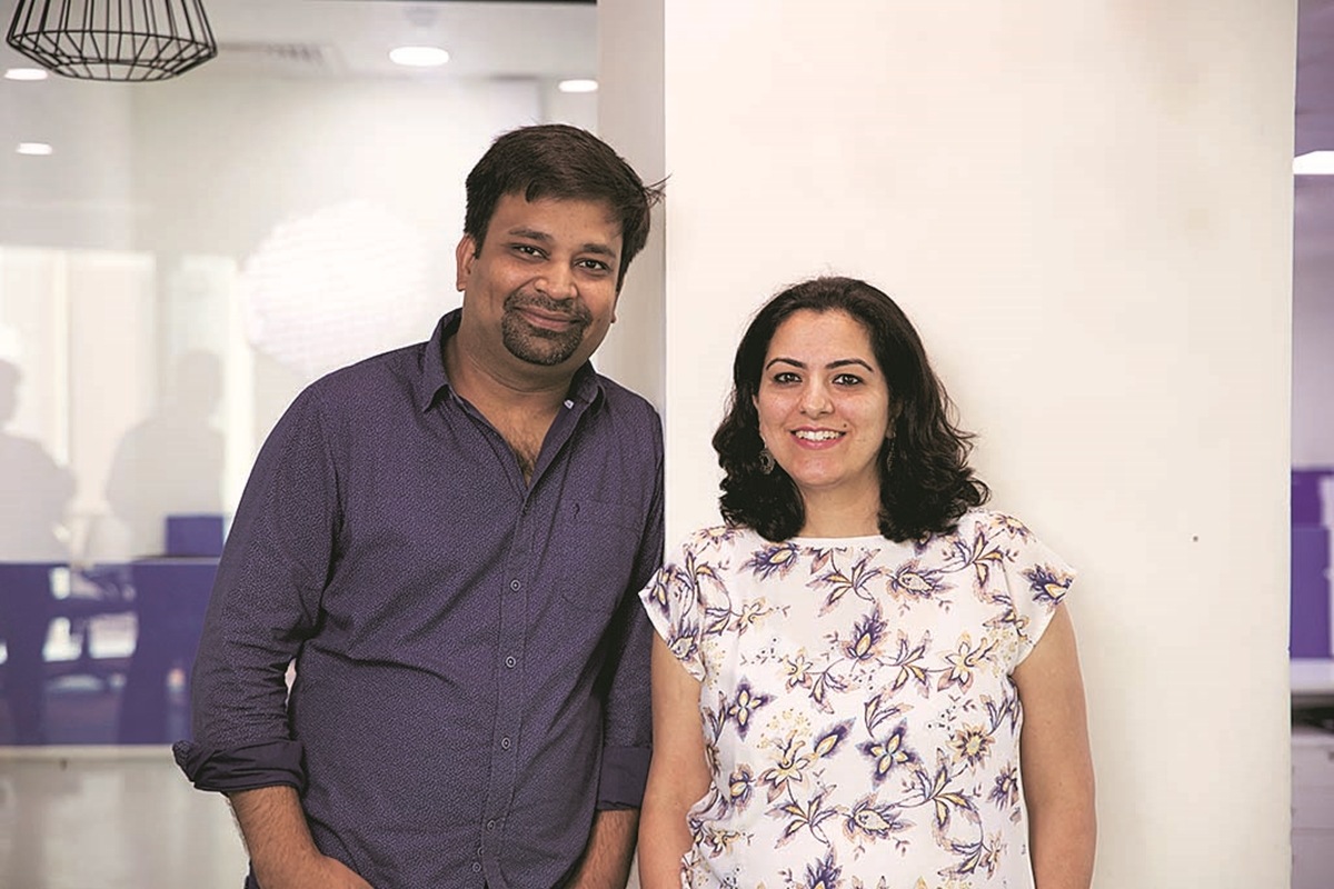 Rezo.AI co-founders Manish Gupta (L) and Rashi Gupta