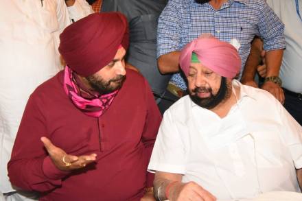Sidhu also alleged that Singh was hand in gloves with the BJP and the SAD.