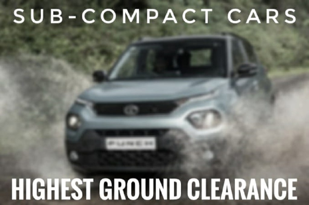 Sub-compact Cars with Highest Ground Clearance