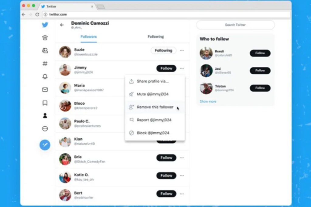 It is a little simpler than the previous block and unblock method on Twitter. (Image: Twitter)
