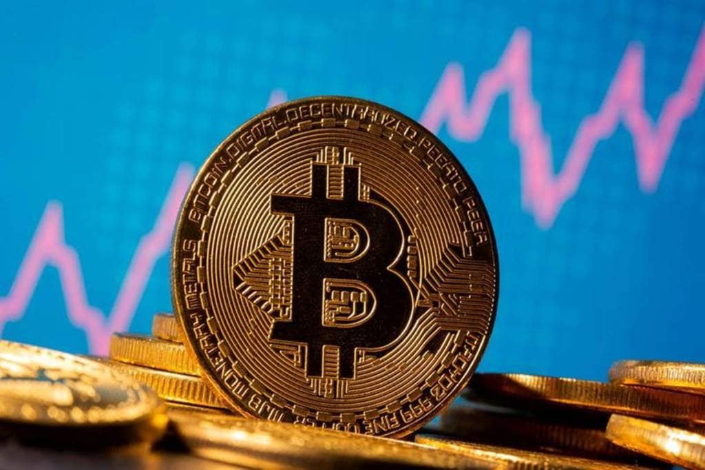 Bitcoin slips on profit-taking but on track for biggest gain in 8 months