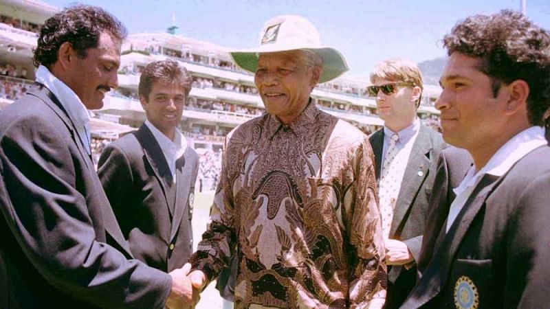 Nelson Mandela, Apartheid, the policy of racial segregation, India South Africa match, ICC World Cup
