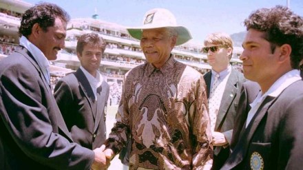Nelson Mandela, Apartheid, the policy of racial segregation, India South Africa match, ICC World Cup