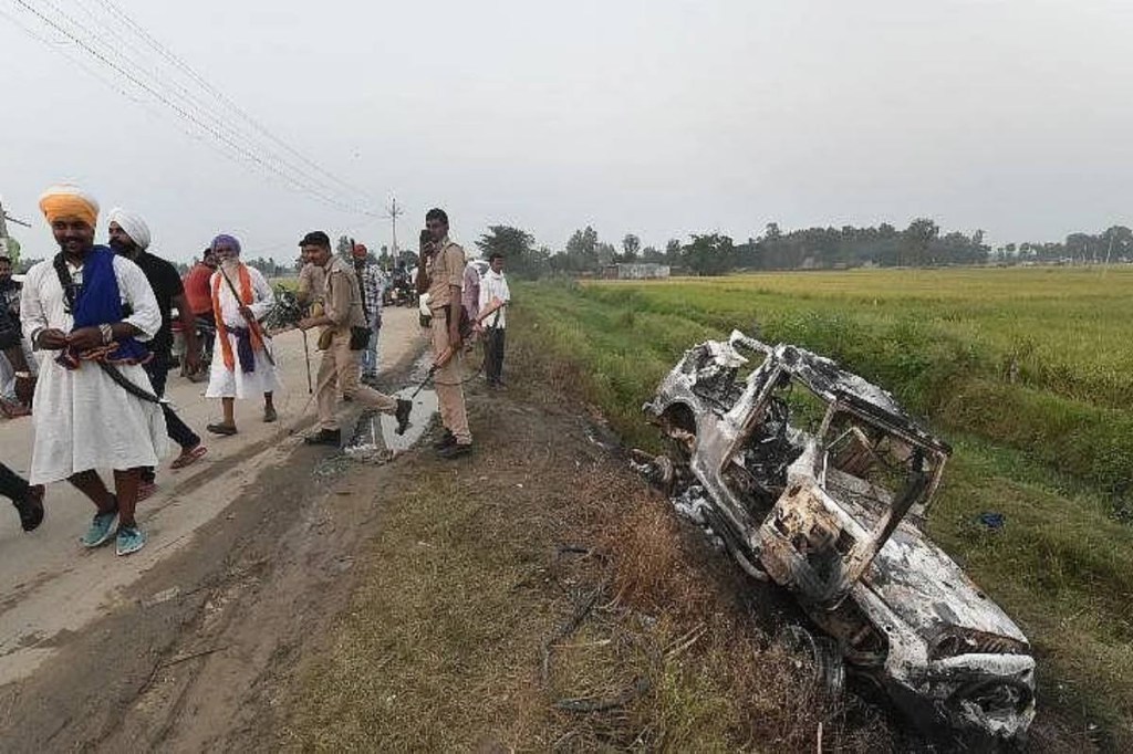 The police took two persons into custody who are currently being interrogated and said they have sending summon to Union MoS Home Ajay Mishra's Ashish for questioning. The police took two persons into custody who are currently being interrogated and said they have sending summon to Union MoS Home Ajay Mishra's Ashish for questioning.