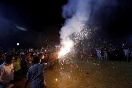 so far no orders for Diwali goods, firecrackers or other items have been placed with Chinese exporters by Indian traders or importers.